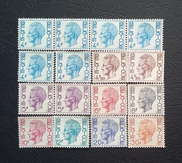 Lot timbres Belgique Neuf