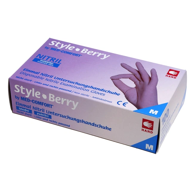 Guantes de investigación Style nitrilo Berry, talla L