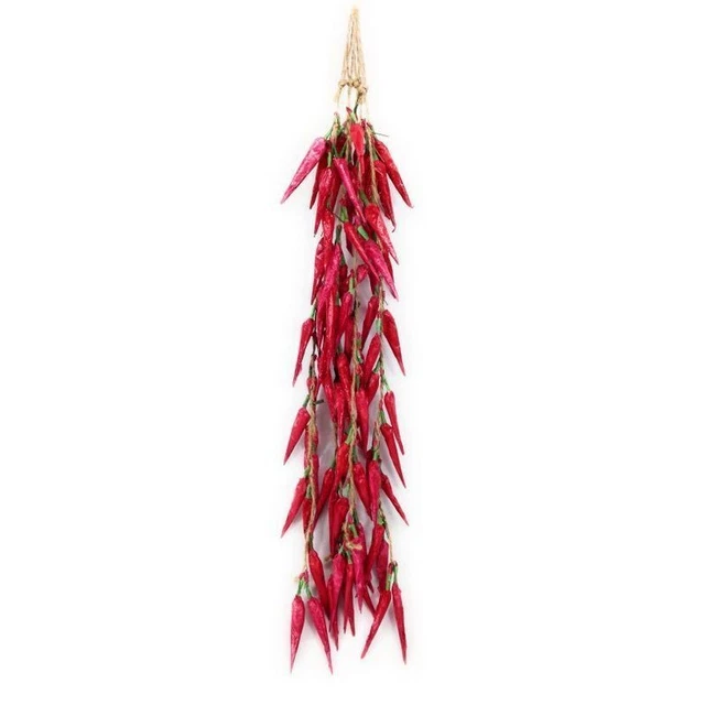 Food Sample Hanging Vegetables Red Chili Pepper Small 20 Pieces Set Of