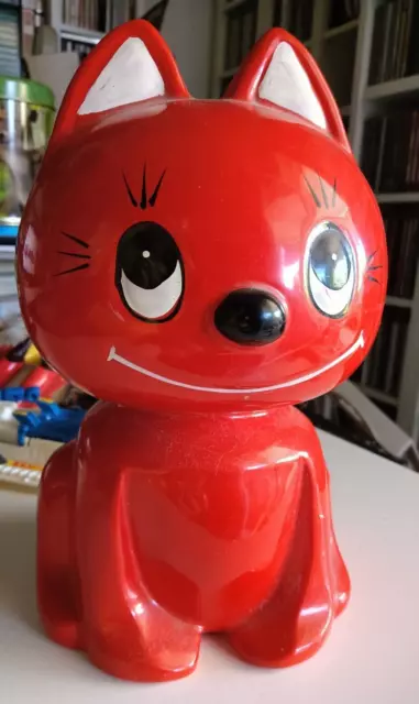salvadanaio GATTO TIRELIRE CHAT  SPARSCHWEIN CAT collezione ROSSO M
