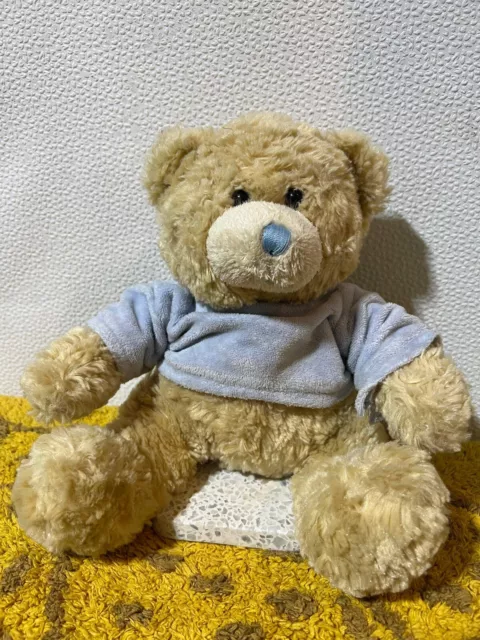 KEEL TOYS BOY Bear Blue Jumper Plush Soft Toys 8” £10.00 - PicClick UK