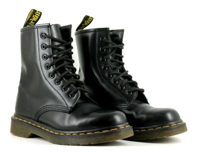 Dr Martens Womens 1460 8 Eye Boot Black Leather ZU VERKAUFEN