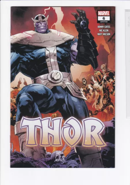 THOR #6, 2nd Print; Thanos Black Gauntlet cover, Marvel Comics 9/2020