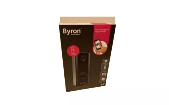 Byron  Smart Wifi Video Doorbell, Wireless Rechargeable