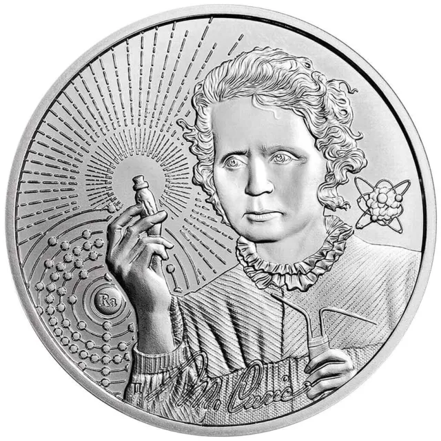 Silbermünze Marie Curie 1 Oz Silber Icons of Inspiration (6.) 2023 Niue 2 $ ST