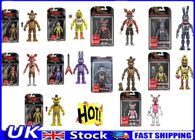 NEW FNAF FIVE NIGHTS AT FREDDY'S Springtrap SET Articulated Action ...