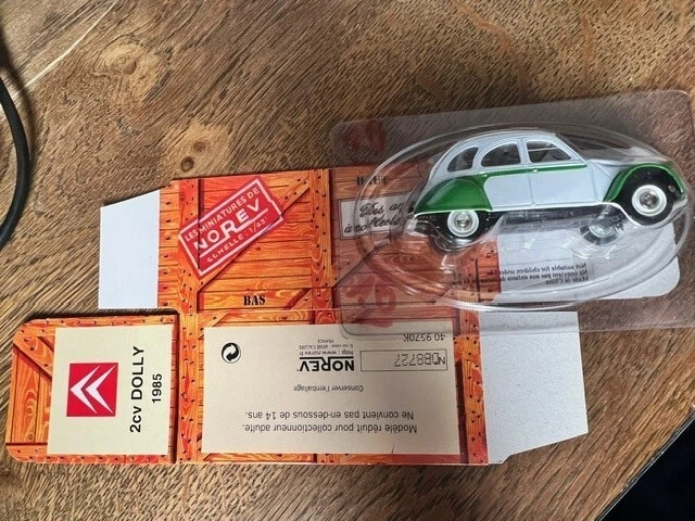 Norev 1/43 - 2CV Prototype Dolly 1984 Blanc/bleu + Boîte - Miniature Collection