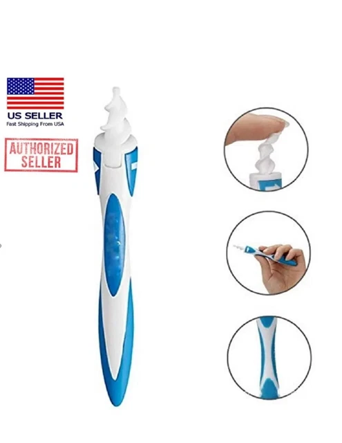 Kit limpiador de oídos para eliminación de cera de oídos - espiral Q-Grips selector de punta herramienta de limpieza fácil