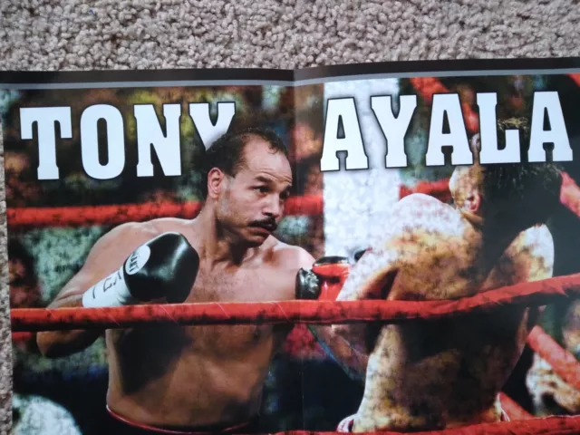 Texas Professional Boxer Tony Ayala Poster has fold in middle 13"x 11" 2