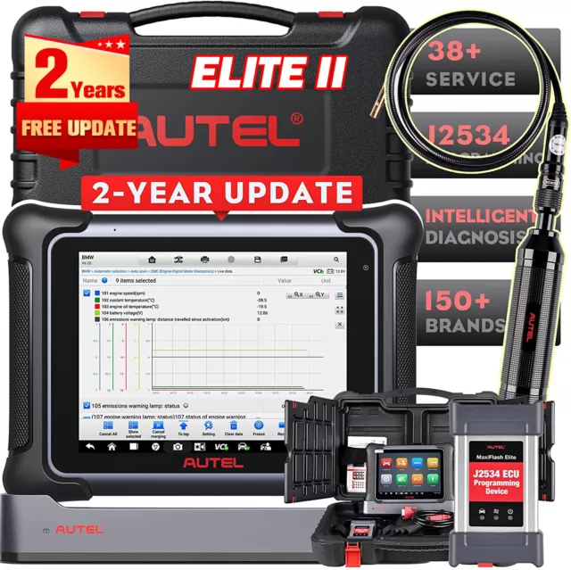 2024 Autel Maxisys Elite II OBD2 Diagnostic Scanner ECU Programming Key Coding