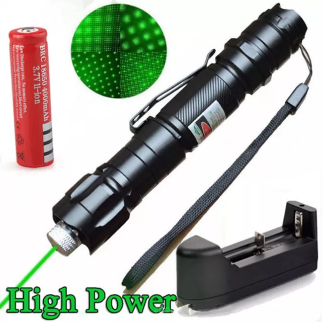 5000m Laser Pointer Pen Strong Visible Beam Lazer Rechargeable Torch 2