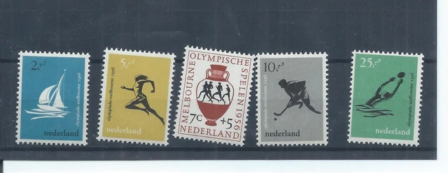 Netherlands stamps.  1956 Melbourne Olympic Games MH SG 831 - 835  (AC579)