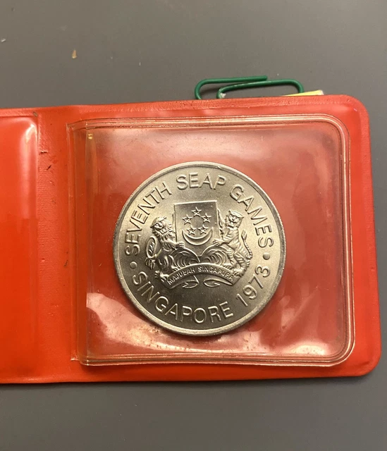 Singapore 1973 Seventh Seap Games $5 (Silver.500) Commemorative Coin