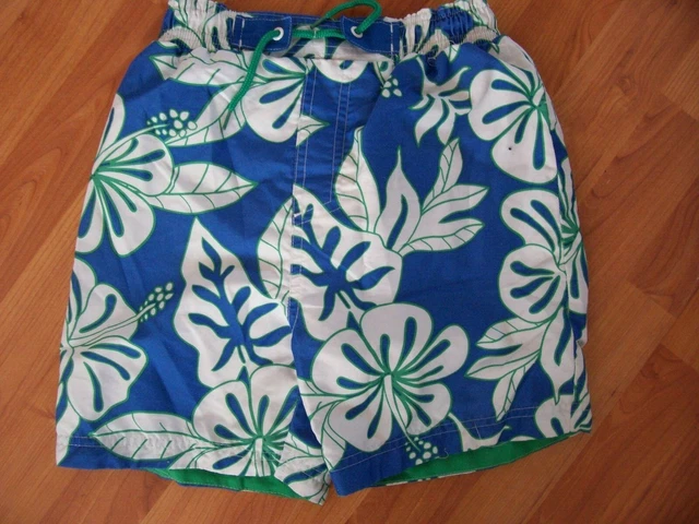 BLUE WHITE GREEN BERMUDA SWIM shorts from Tesco Age 7 8 years height 128cm 3.50 PicClick UK