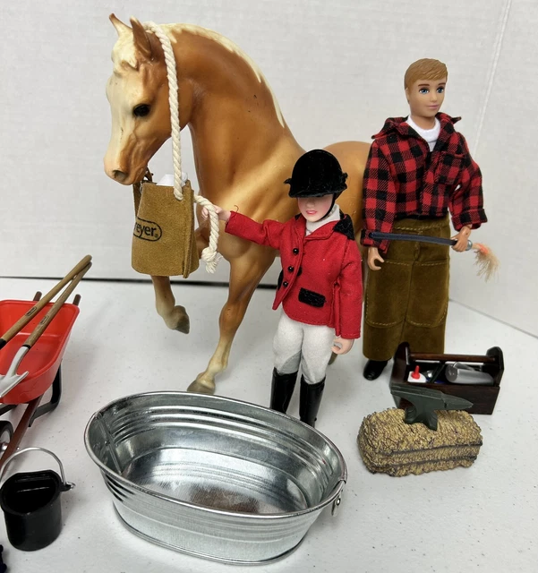 BREYER Horses Mixed LOT  29 Pcs Horse Rider Farrier  Accessories