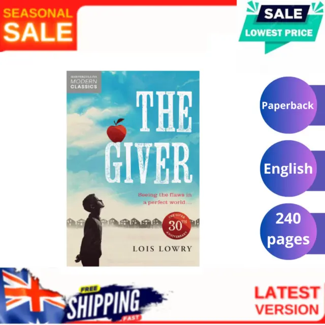 The Giver by Lois Lowry (English) Paperback Book Free Shipping | NEW AU