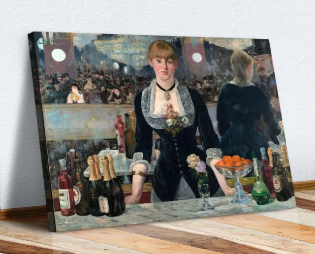 CANVAS WALL ART  PAINTING PRINT ARTWORK Edouard Manet A Bar at Folies Berghre