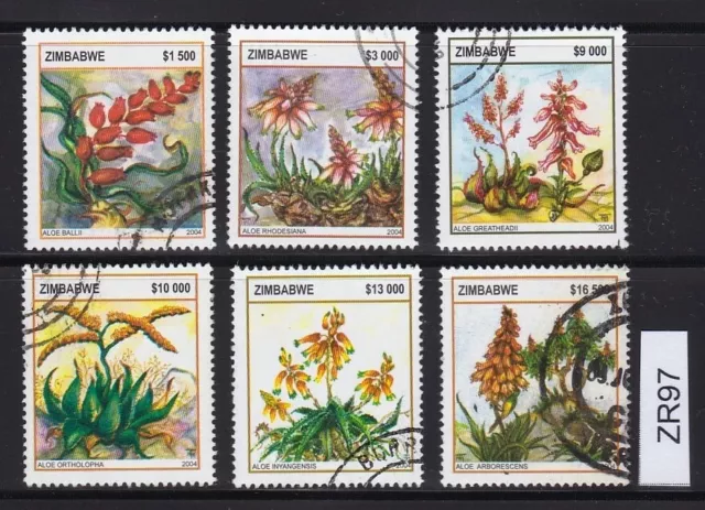 Zimbabwe 2004 Aloes, set VFU | Simbabwe ZR97