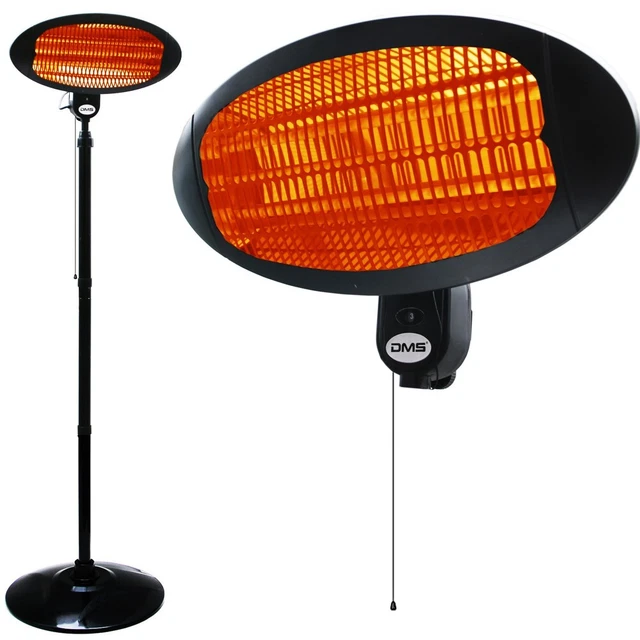 DMS® 2in1 Infrarot Heizstrahler Standheizer Terrassenheizung Strahler 2000W