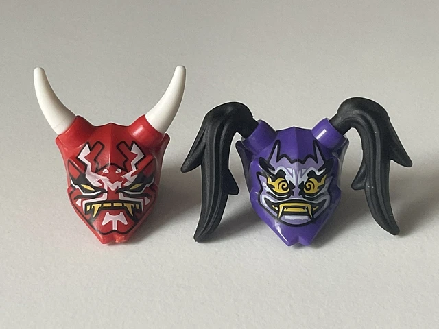 LEGO NINJAGO ONI Maske Rot + Lila BESCHREIBUNG LESEN! EUR 19,95