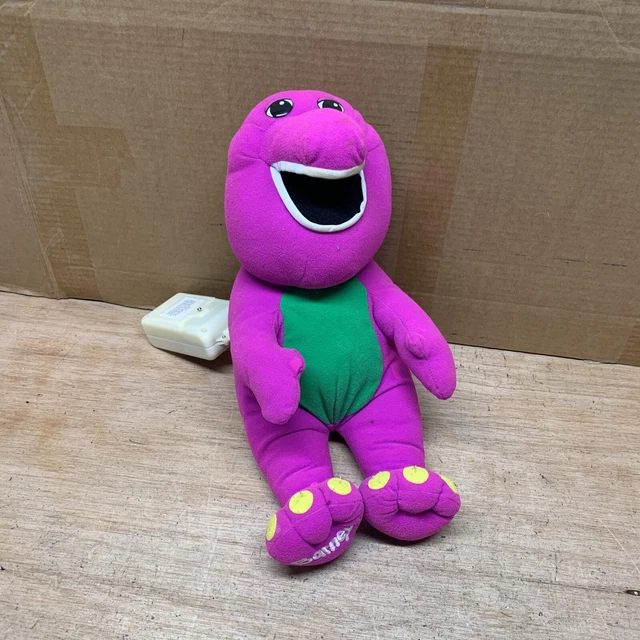 VINTAGE 1992 BARNEY Playskool Talking 18" Plush Toy Dinosaur 71245
