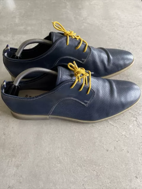 CLARKS FREWICK WALK Cushion Soft Ortholite Navy Soft Leather Shoes Blue  Size 9.5 EUR 34,63 - PicClick IT