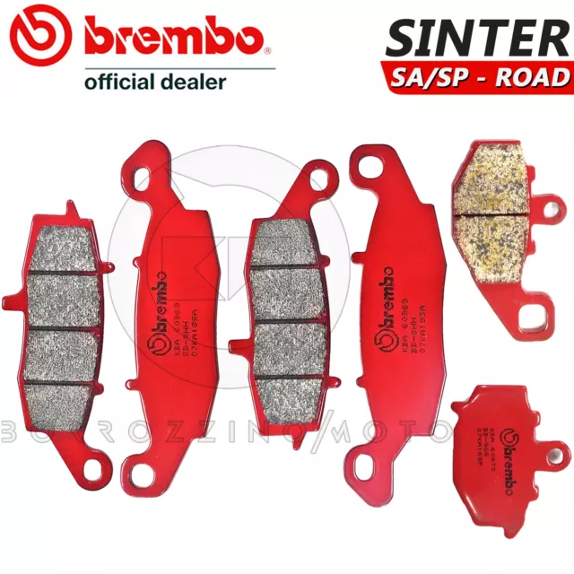 Pastiglie Freno Brembo Sa Anteriori + Posteriori Kawasaki Er-6N 650 2008 2009