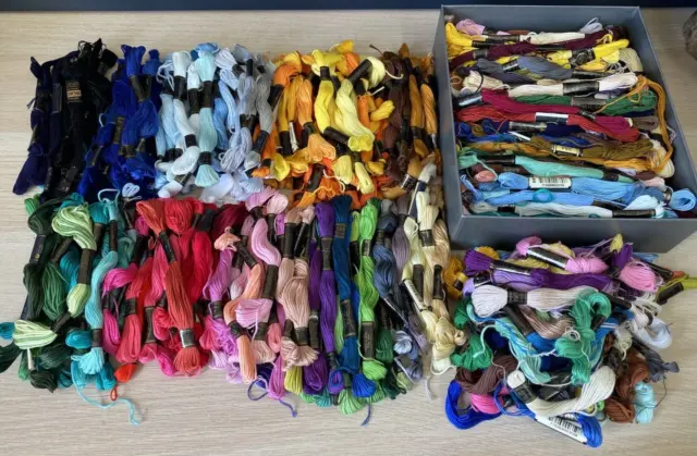 Tapestry Wool Skeins Huge Bundle x 200+ Anchor Moonbrand Rangoli - Used & Unused