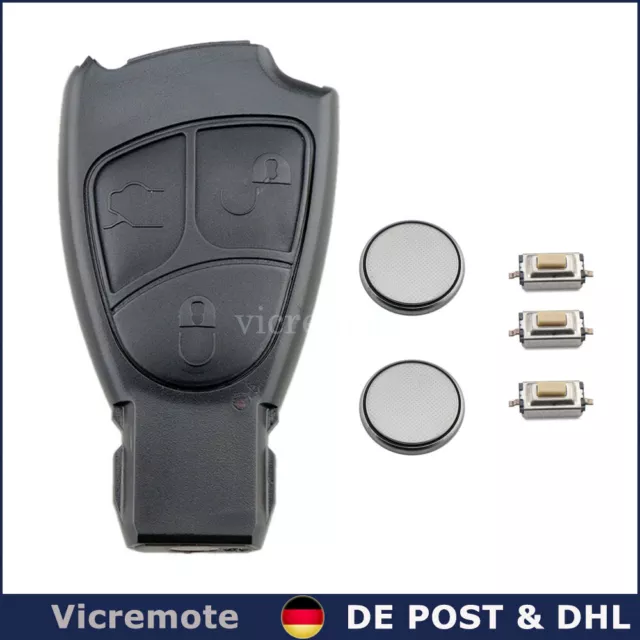 CLÉ RADIO SMARTKEY Boîtier pour Mercedes Benz W220 W215 W211 + 2x Batterie  EUR 12,99 - PicClick FR
