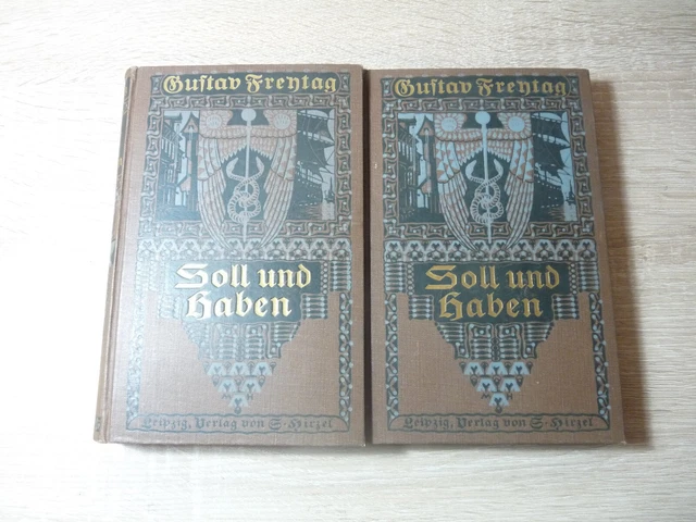 GUSTAV FREYTAG: SOLL und Haben - Band 1 und 2 / Gebunden EUR 8,40