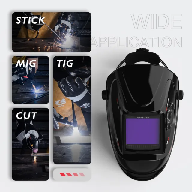 Large View Welding Helmet Auto Darkening True Color Welder Mask/Hood 3