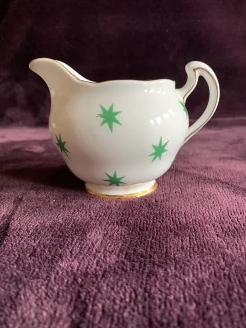 Royal Vale Green Star Bone China Milk Jug