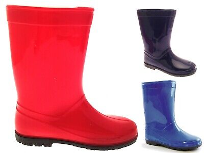 New Childrens Wellington Boots Snow Rain Shoes Wellys Wellies Boys Girls Size