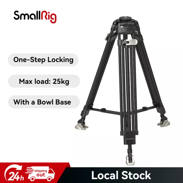 SmallRig 72" Carbon Fiber Camera Tripod 75mm Video Bowl Tripod Load up to 55 lbs