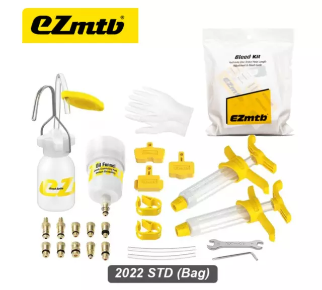 EZMTB STD 2022 Universal Bleed Kit For Bicycle Hydraulic Disc Brake Oil Shimano