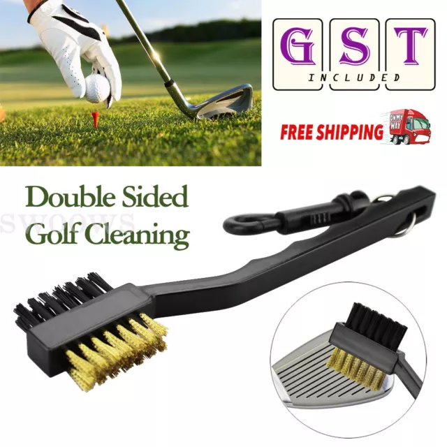 Up to 8pcs Double Sided Golf Cleaning Wire Nylon Brush Groove Cleaner Club Ball