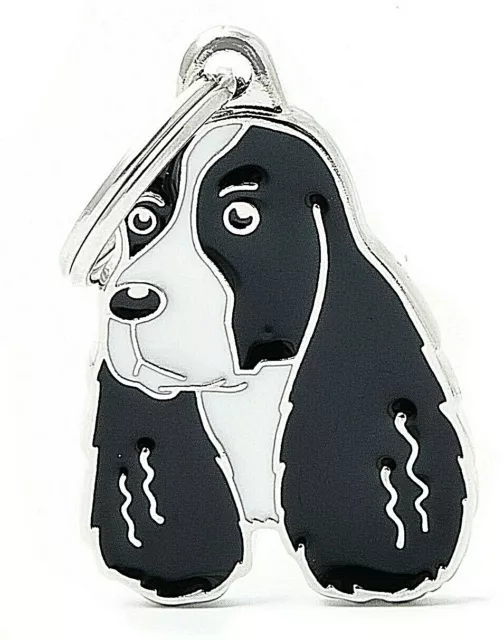 Springer Spaniel Dog ID Tag (87) - Engraved FREE - Personalised - Charm  Keyring