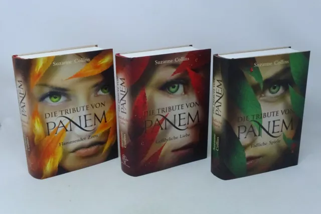 SUZANNE COLLINS Die Tribute von Panem 1 2 3 Spiele Liebe Flammender Zorn 3x Buch