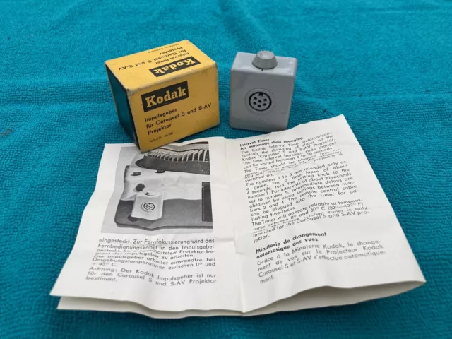 Kodak Carousel Interval Timer For Slide projector S & SAV 66241 DIN socket
