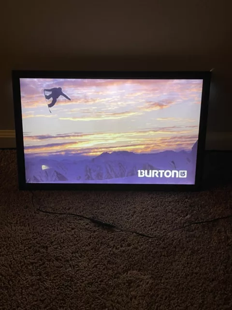 Burton Snowboarding Backlit Poster. Light Up Snowboarding Poster. Exclusive!