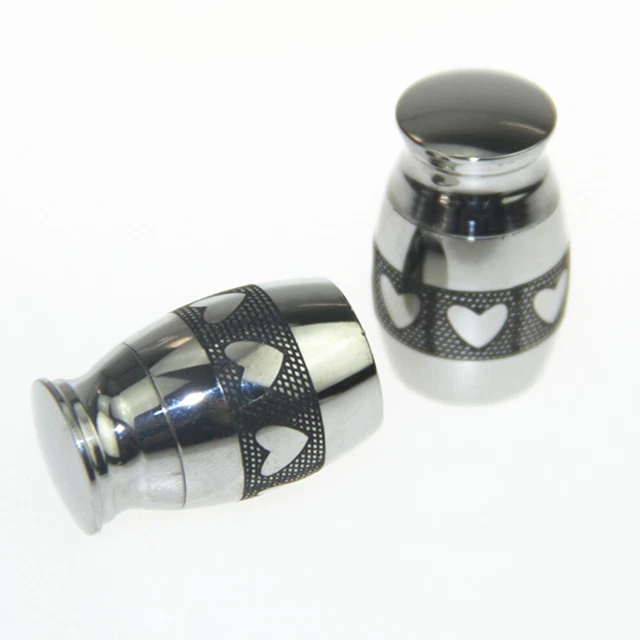 2pcs Mini Pot Urn For Ashes Cremation Memorial Keepsake Ash Container Jar Gift