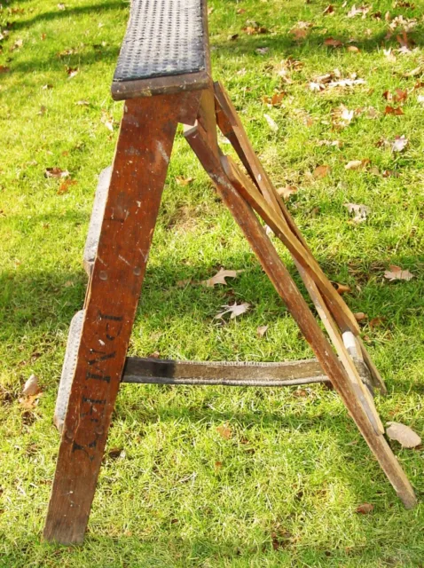 Rare Antique RR Pere Marquette Railroad PMRY Porter Conductor Train Step Ladder