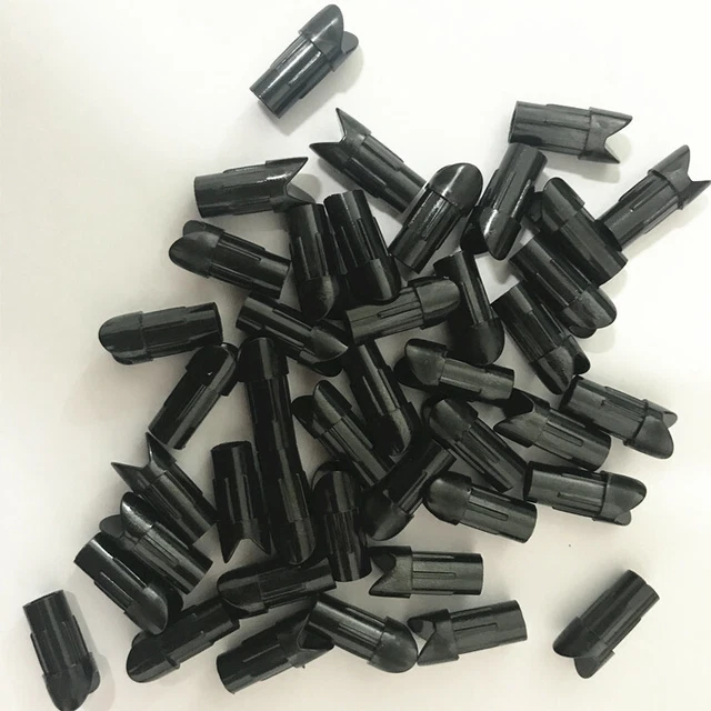 Half Moon Arrow Nocks for Carbon Fiberglass Aluminum Crossbow Bolt Shooting