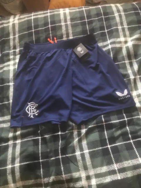 Rangers football shorts new large mens