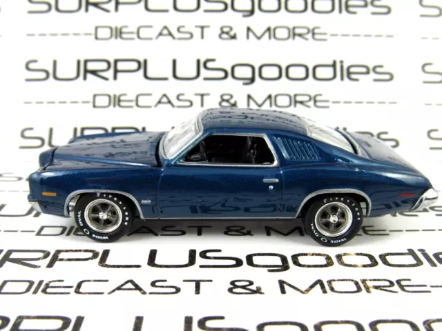 Johnny Lightning 1:64 LOOSE Regatta Blue Poly 1973 PONTIAC GRAND AM Coupe