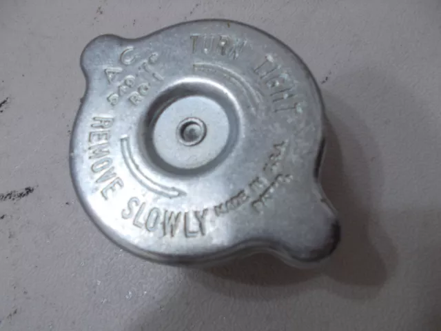 ORIGINAL GM RC-1 #549 Radiator Cap 1957 1958 REPLATED DEFECTIVE BIG EAR CORVETTE