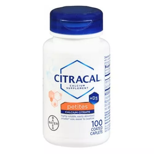 Citracal Calcio Citrato Petites Con Vitamina D Count Of 100 Por Citracal