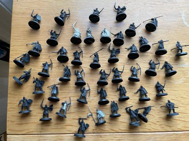 Lotr Warhammer Bundle / Job Lot Gondor New Or Base Coated Mesbg