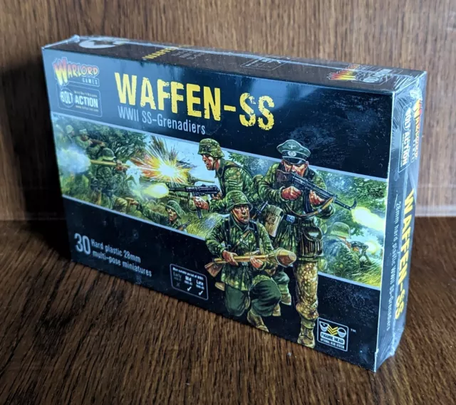 Warlord Games Bolt Action 30 Waffen SS WWII SS Grenadiers WLG Hard Plastic Minis