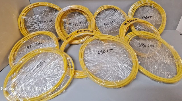 Lotto di lavoro tubi in nylon idraulico pneumatico garage oltre 209 metri colori misti
